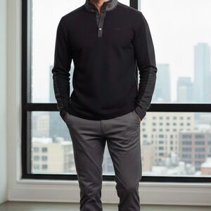 Calvin Klein Black and Gray Shirt Jacket